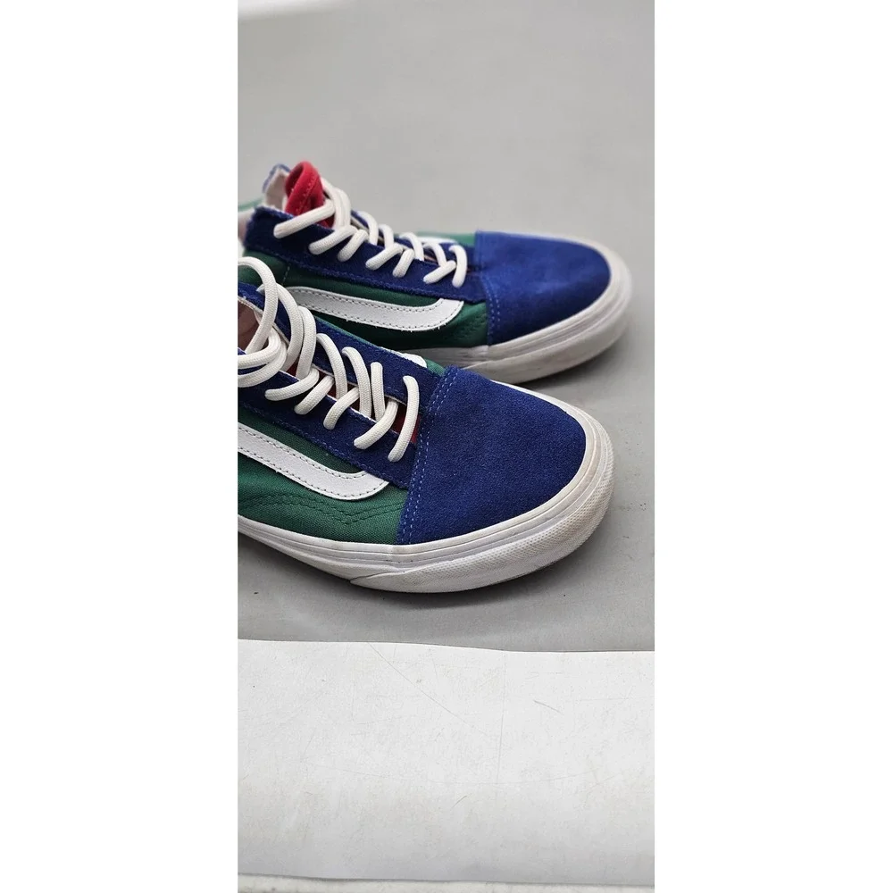Vans Old Skool Yacht Club Blue Green Yellow Red Sneakers Men 6 Women 7.5